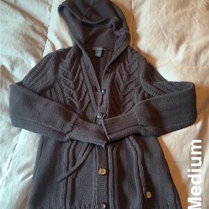 Calvin Klein Hooded Cardigan Sweater